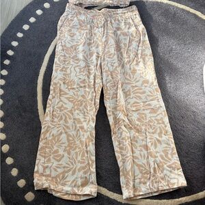 Floral Patterned Wide-Leg Pants